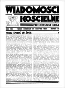 Wiadomości Kościelne : przy kościele Toruń-Mokre 1936-1937, R. 8, nr 40