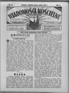 Wiadomości Kościelne : (gazeta kościelna) : dla parafij dekanatu chełmżyńskiego 1932, R. 4, nr 10