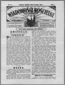 Wiadomości Kościelne : (gazeta kościelna) : dla parafij dekanatu chełmżyńskiego 1932, R. 4, nr 11