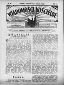 Wiadomości Kościelne : (gazeta kościelna) : dla parafij dekanatu chełmżyńskiego 1932, R. 4, nr 32