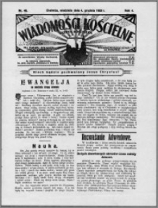 Wiadomości Kościelne : (gazeta kościelna) : dla parafij dekanatu chełmżyńskiego 1932, R. 4, nr 49