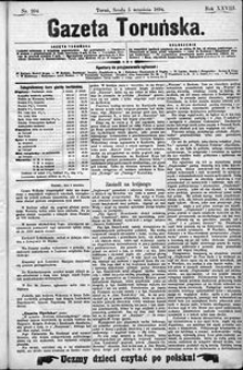 Gazeta Toruńska 1894, R. 28 nr 204