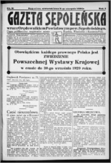 Gazeta Sępoleńska 1929, R. 3, nr 91