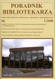 Poradnik Bibliotekarza 2008, nr 1