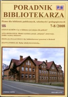 Poradnik Bibliotekarza 2008, nr 7-8