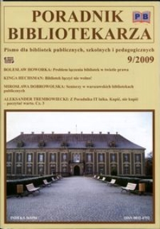 Poradnik Bibliotekarza 2009, nr 9