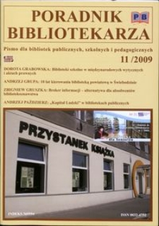 Poradnik Bibliotekarza 2009, nr 11