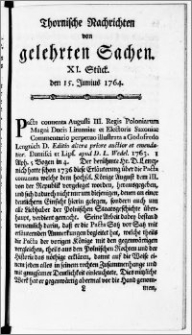 Thornische Nachrichten von Gelehrten Sachen, 1764.06.15 nr 11