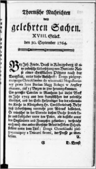 Thornische Nachrichten von Gelehrten Sachen, 1764.09.30 nr 18