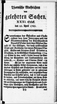 Thornische Nachrichten von Gelehrten Sachen, 1765.04.15 nr 31