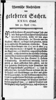 Thornische Nachrichten von Gelehrten Sachen, 1765.04.30 nr 32