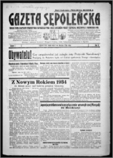 Gazeta Sępoleńska 1934, R. 8, nr 1