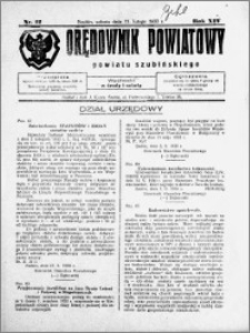Orędownik Powiatowy powiatu Szubińskiego 1933.02.11 R.14 nr 12