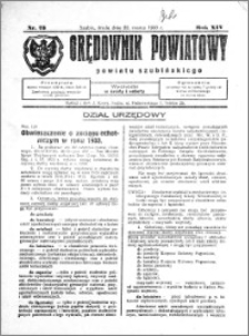 Orędownik Powiatowy powiatu Szubińskiego 1933.03.22 R.14 nr 23