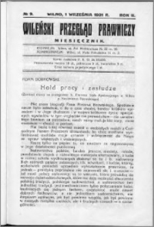 Wileński Przegląd Prawniczy 1931, R. 2 nr 9