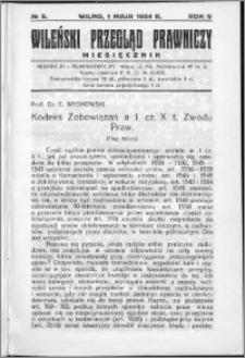 Wileński Przegląd Prawniczy 1934, R. 5 nr 5