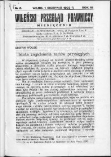 Wileński Przegląd Prawniczy 1935, R.6 nr 8