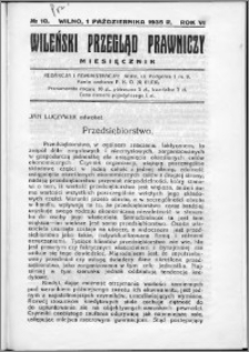 Wileński Przegląd Prawniczy 1935, R.6 nr 10