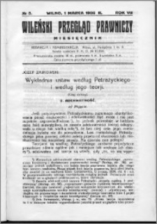 Wileński Przegląd Prawniczy 1936, R. 7 nr 3