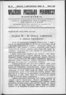 Wileński Przegląd Prawniczy 1936, R. 7 nr 11