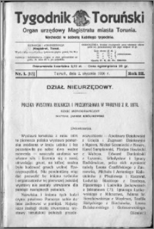 Tygodnik Toruński 1926, R. 3, nr 1