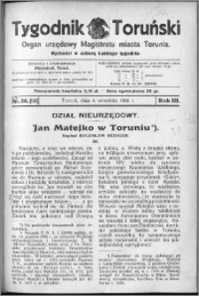Tygodnik Toruński 1926, R. 3, nr 36