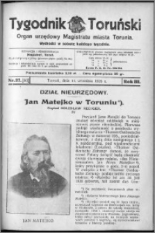 Tygodnik Toruński 1926, R. 3, nr 37