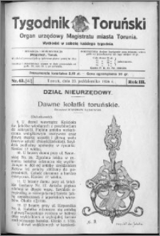 Tygodnik Toruński 1926, R. 3, nr 43