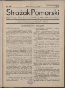 Strażak Pomorski 1934, R. 8 nr 6