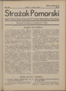 Strażak Pomorski 1934, R. 8 nr 8