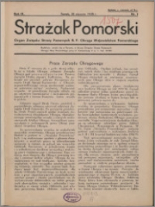 Strażak Pomorski 1935, R. 9 nr 1