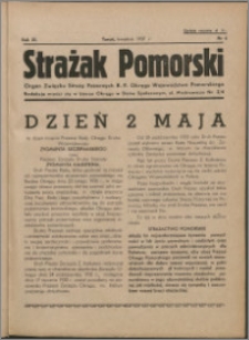 Strażak Pomorski 1937, R. 11 nr 4