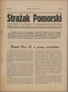 Strażak Pomorski 1937, R. 11 nr 12