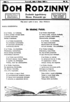 Dom Rodzinny : dodatek tygodniowy Słowa Pomorskiego, 1925.07.02 R. 1 nr 3