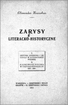 Zarysy literacko-historyczne