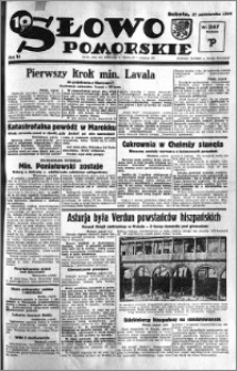 Słowo Pomorskie 1934.10.27 R.14 nr 247