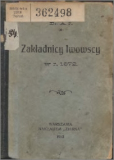 Zakładnicy lwowscy w r. 1672