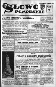 Słowo Pomorskie 1934.11.01 R.14 nr 251