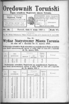 Orędownik Toruński 1929, R. 6, nr 18