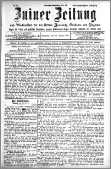 Zniner Zeitung 1908.02.22 R. 21 nr 16