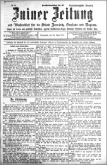 Zniner Zeitung 1908.04.25 R. 21 nr 34