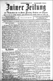 Zniner Zeitung 1908.04.29 R. 21 nr 35