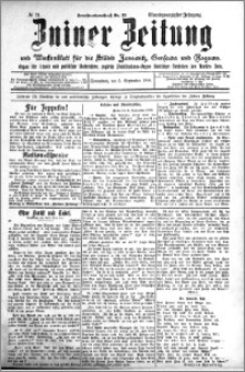 Zniner Zeitung 1908.09.05 R. 21 nr 71