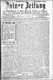 Zniner Zeitung 1909.09.18 R. 21 nr 75