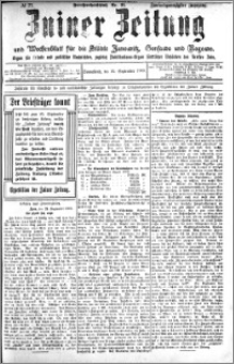 Zniner Zeitung 1909.09.25 R. 22 nr 77