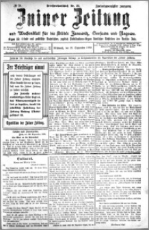 Zniner Zeitung 1909.09.29 R. 22 nr 78