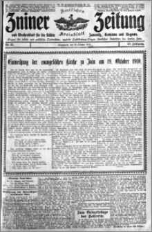 Zniner Zeitung 1910.10.22 R. 23 nr 85