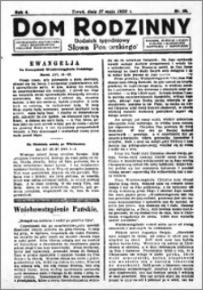 Dom Rodzinny : dodatek tygodniowy Słowa Pomorskiego, 1928.05.17 R. 4 nr 20