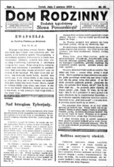 Dom Rodzinny : dodatek tygodniowy Słowa Pomorskiego, 1928.06.01 R. 4 nr 22