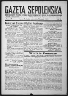 Gazeta Sępoleńska 1938, R. 12, nr 29